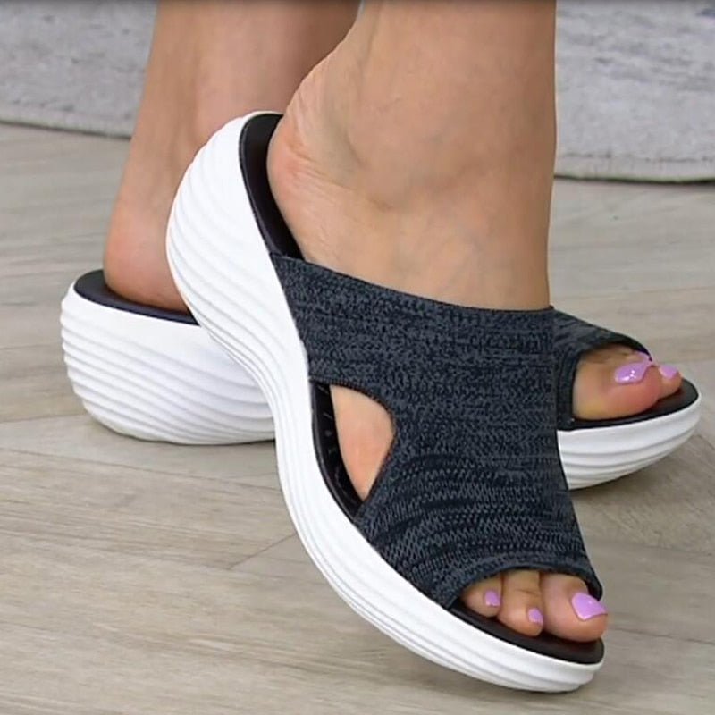 Women's Sandals – Ergonomic Comfort – Breathable Upper – Soft Slip-On with Shock Absorption