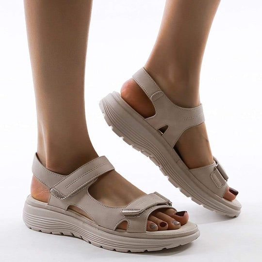 Cushioned Adjustable Platform Sandals